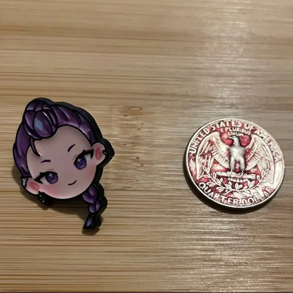 KPop Demon Hunters Huntrix Mira, Rumi & Zoey 3 Piece Pin Set
